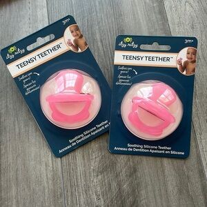 Itzy Ritzy Teensy Teether Diamond Bundle of 2- New in Package